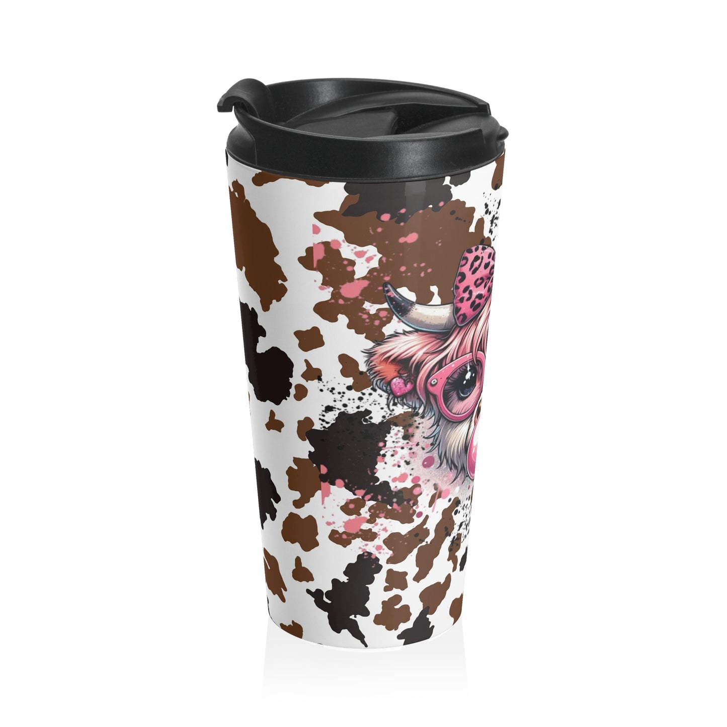 Girl Highland Cow / Travel Mug