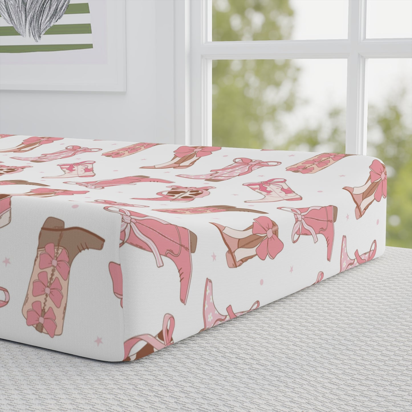 Boots and bows changing pad covers