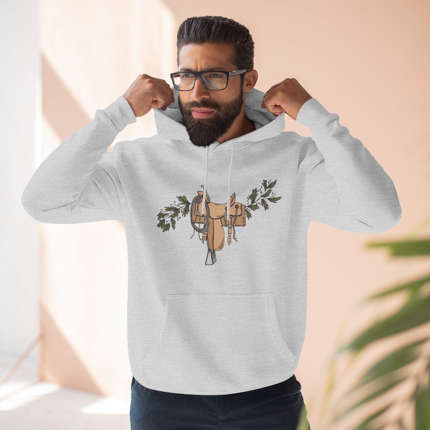 Saddle and vine/ Fleece Hoodie