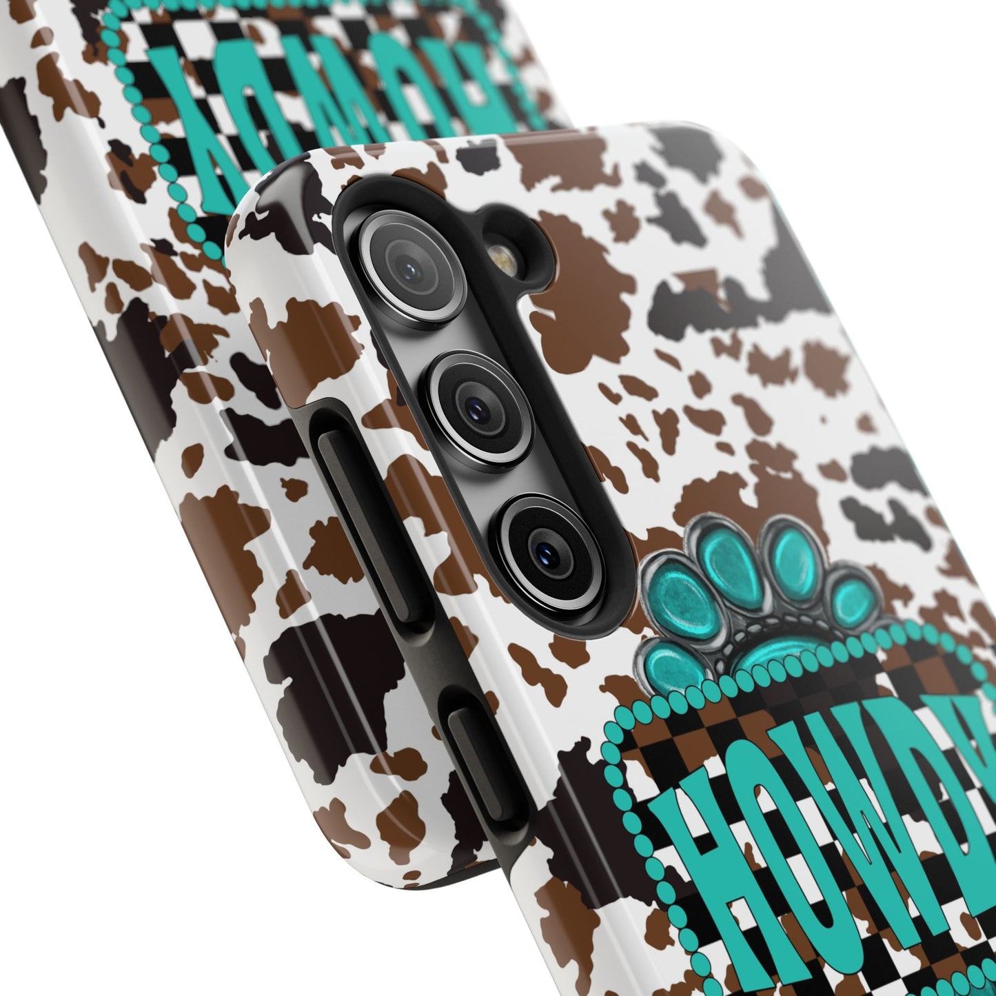 Howdy, cowhide/ Tough Phone Case