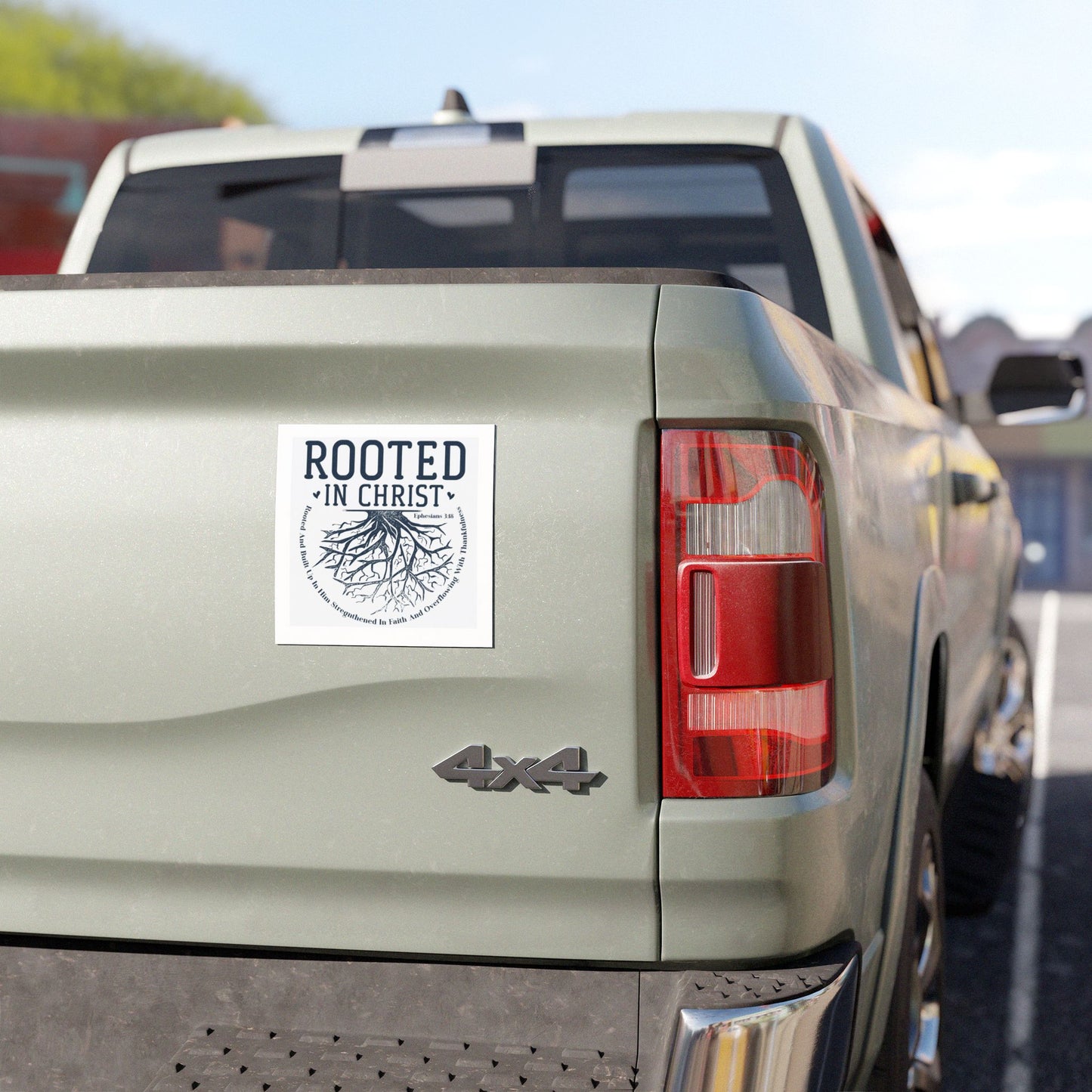 Rooted in christ-Car Magnet