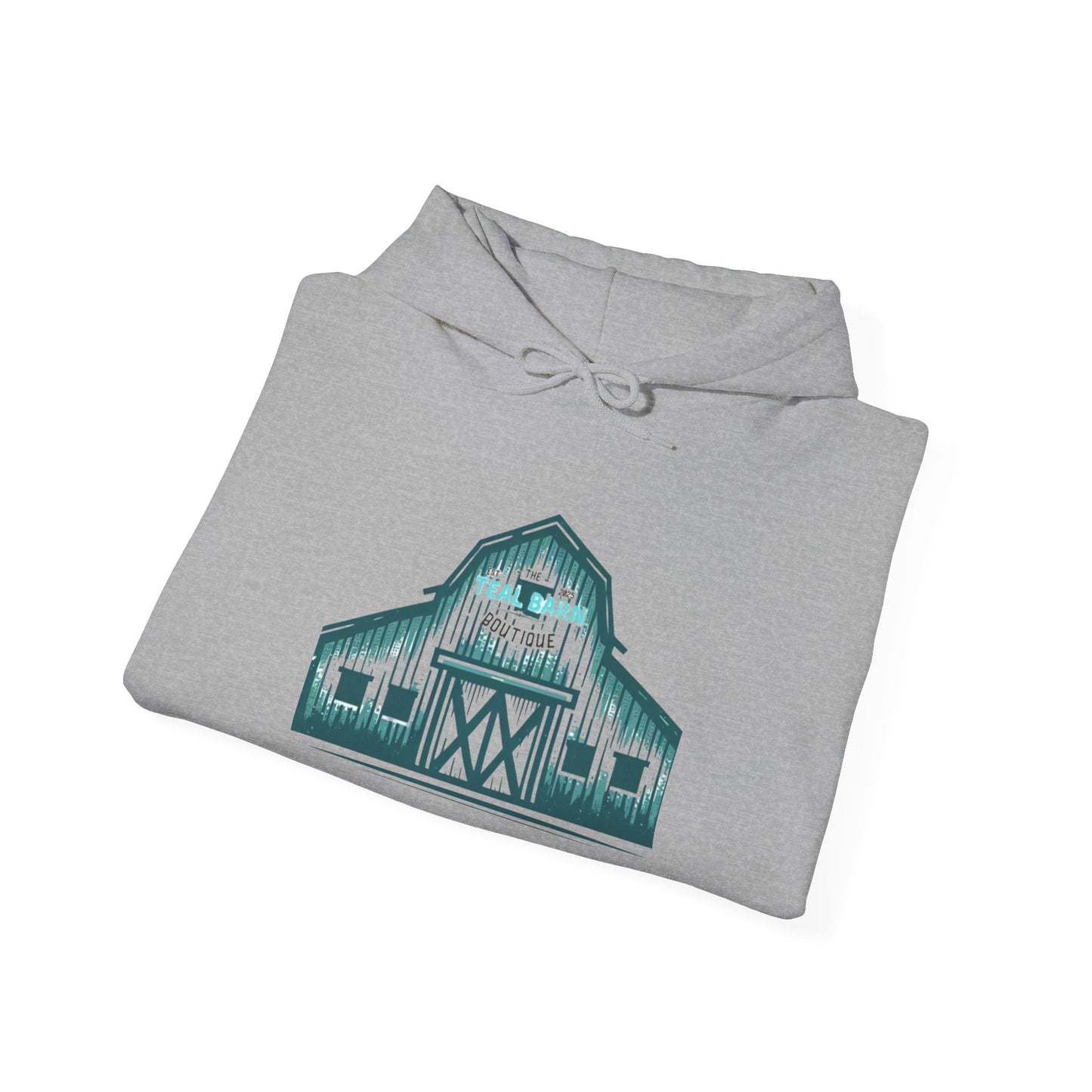 Teal Barn hoodie
