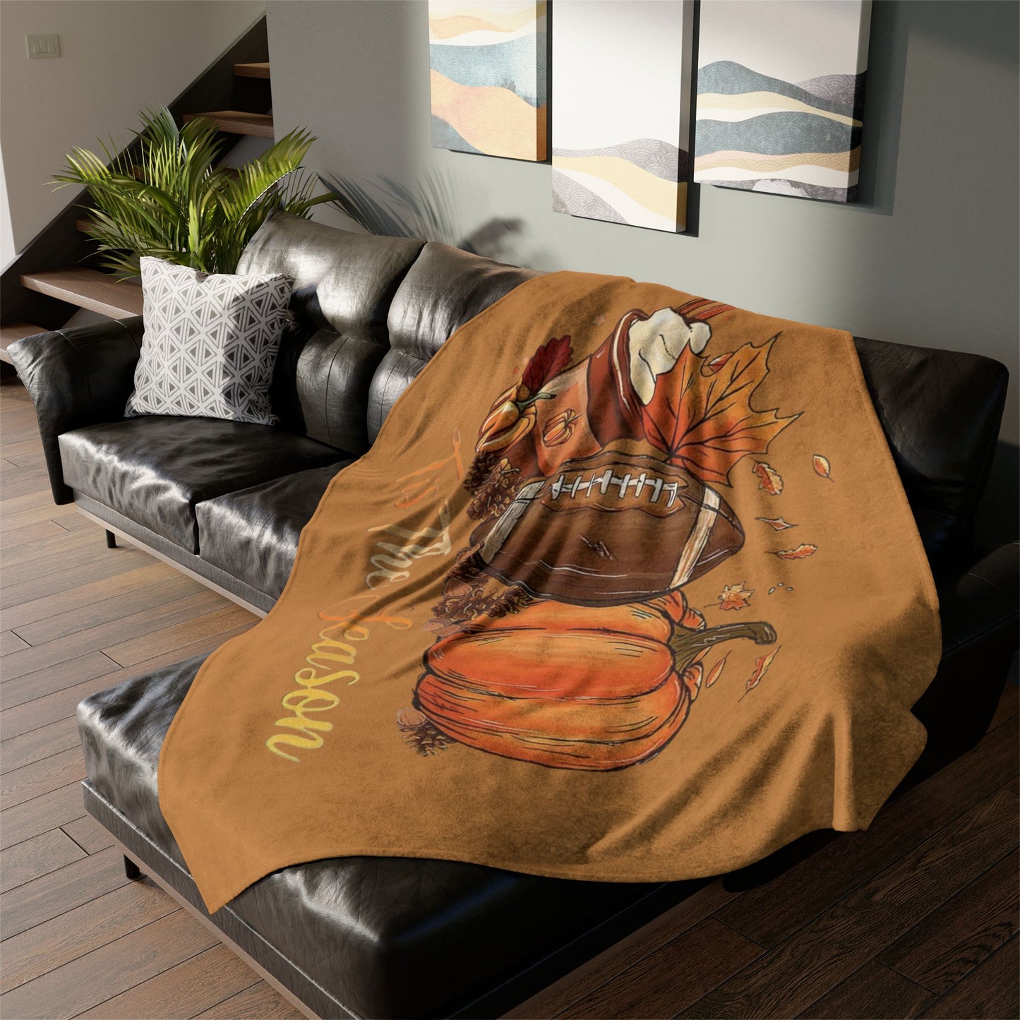 Tis the season/ fall Soft Polyester Blanket