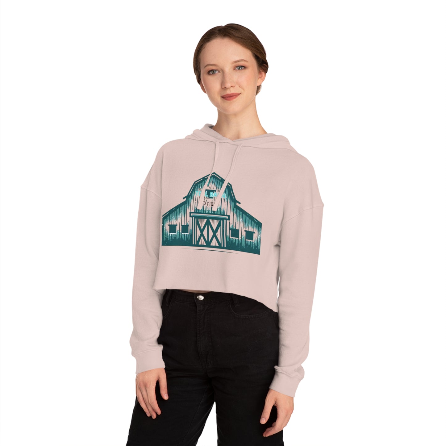 Teal Barn Boutique cropped hoodie