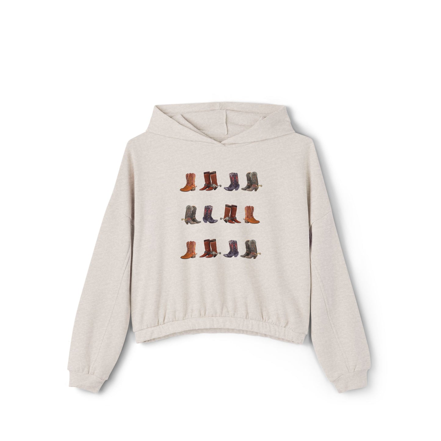 Boots with Spur/ Cinched Bottom Hoodie