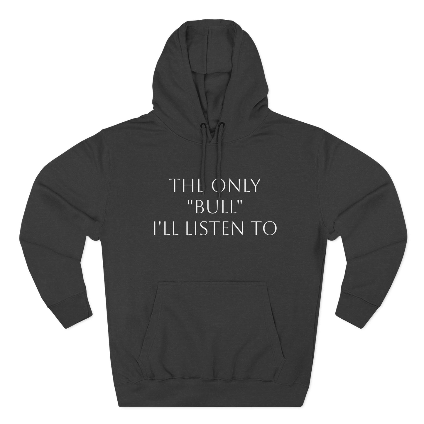 Only Bull-Three-Panel Fleece Hoodie