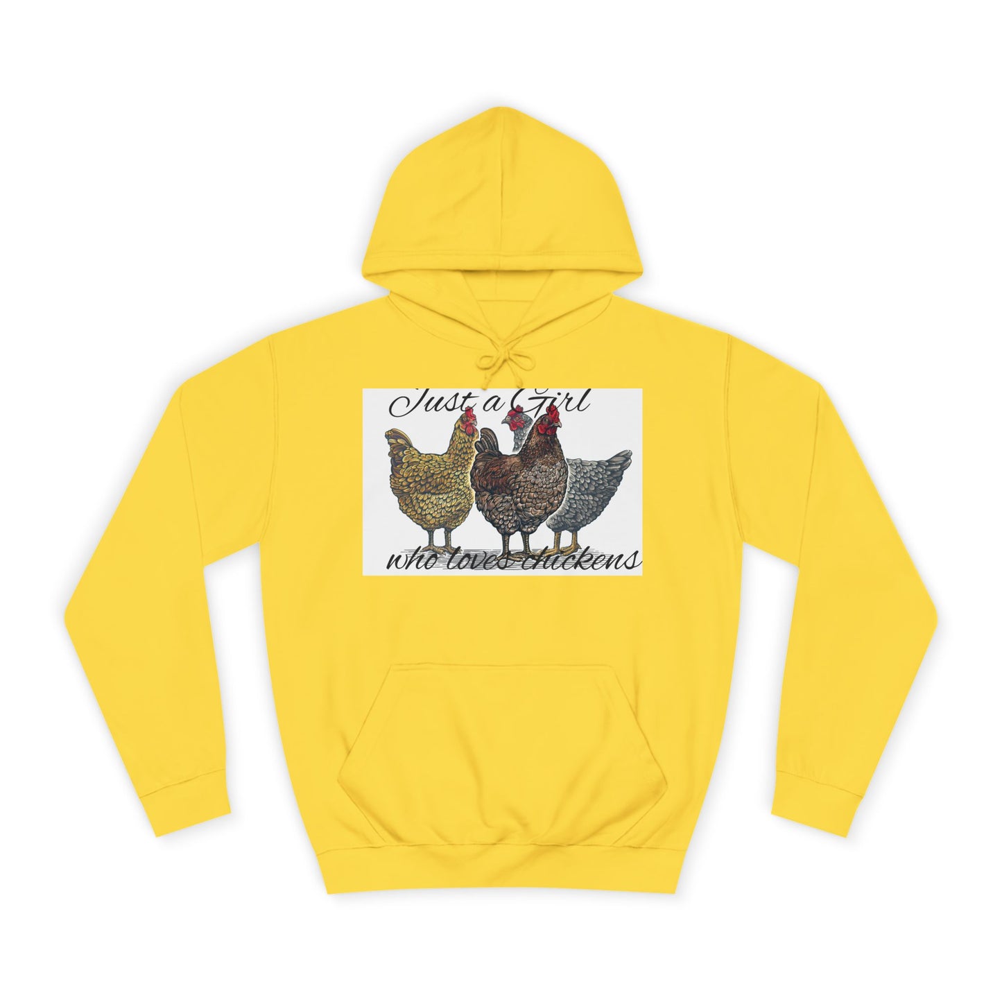 Girl who loves chickens Hoodie