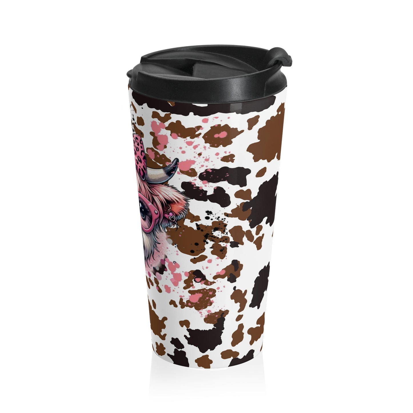 Girl Highland Cow / Travel Mug