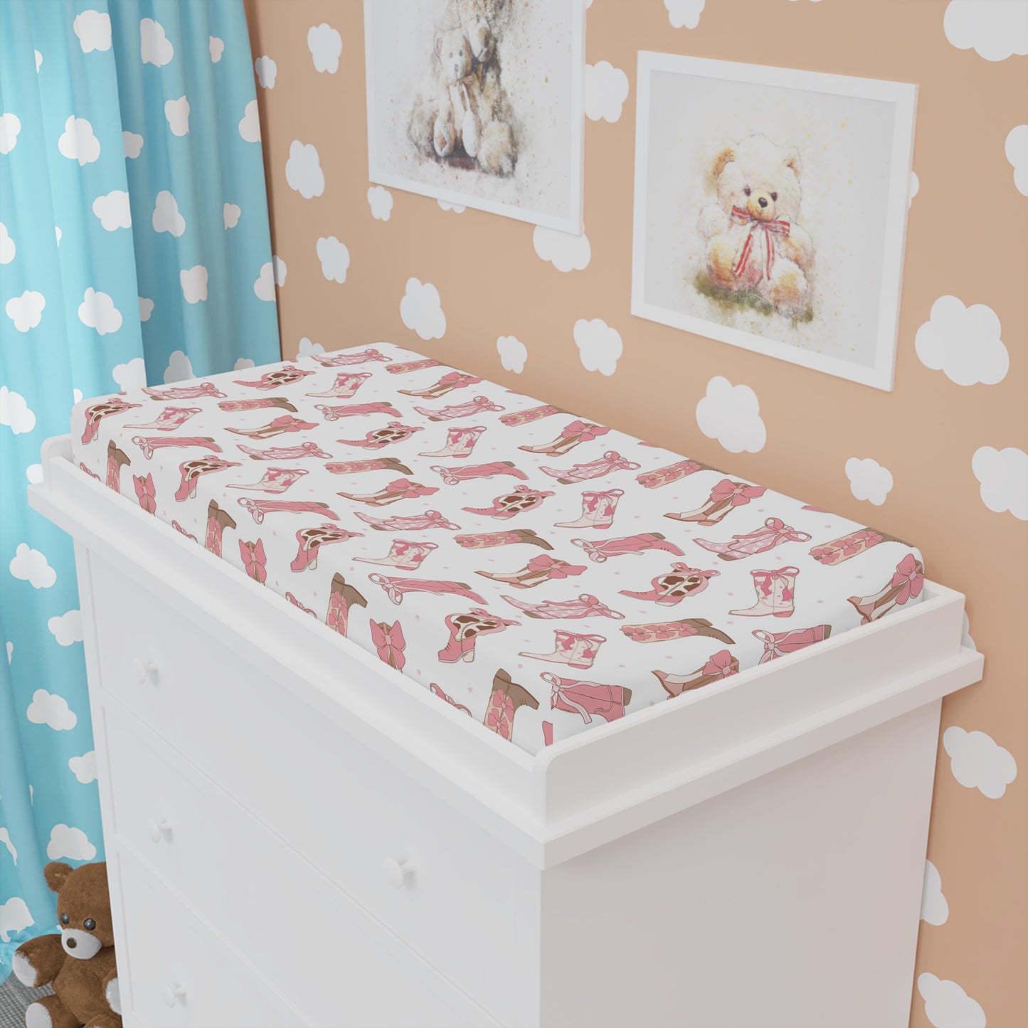 Boots and bows changing pad covers