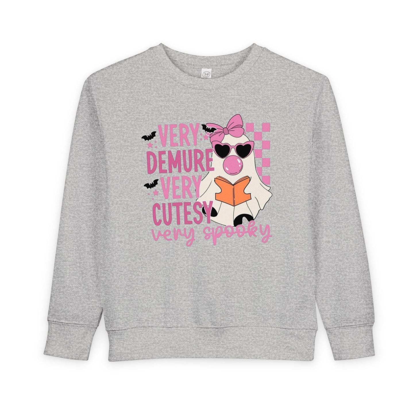 Very Demure, very spooky / Girls Toddler Sweatshirt