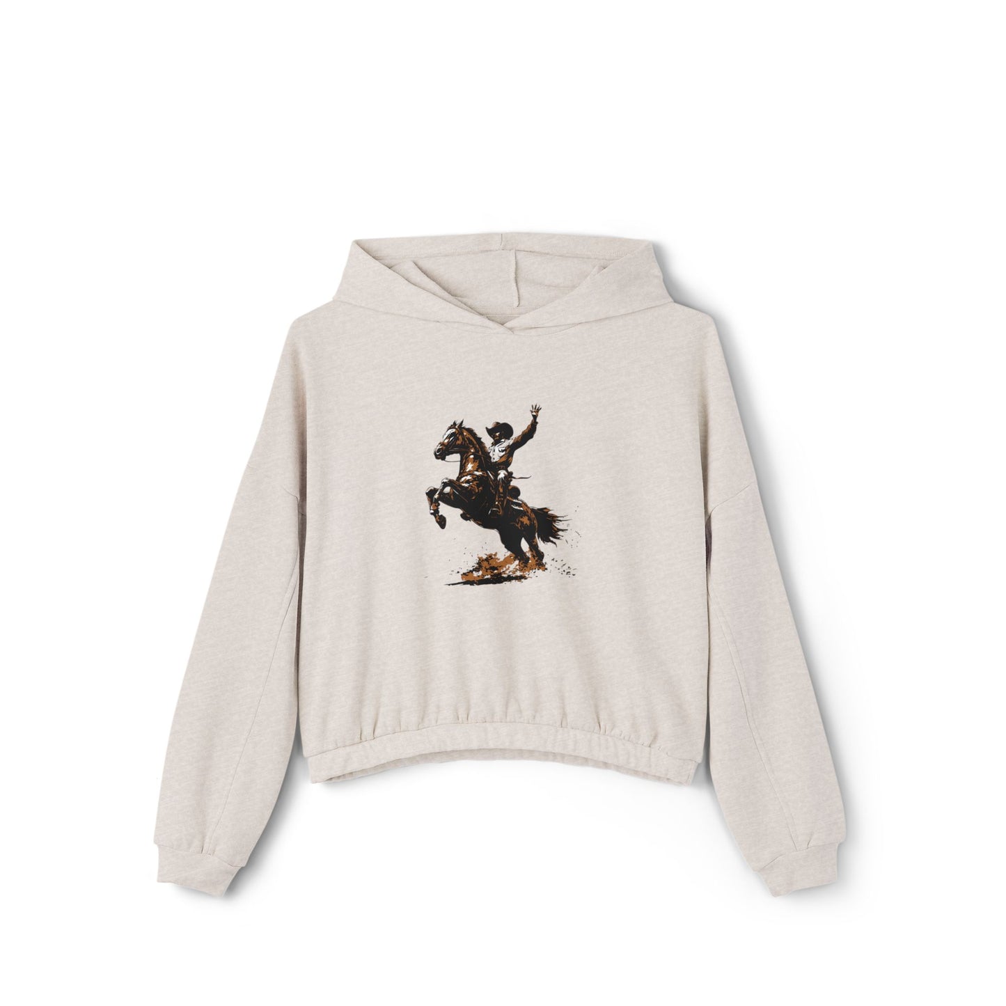 Cowboy &horse-Cinched Bottom Hoodie