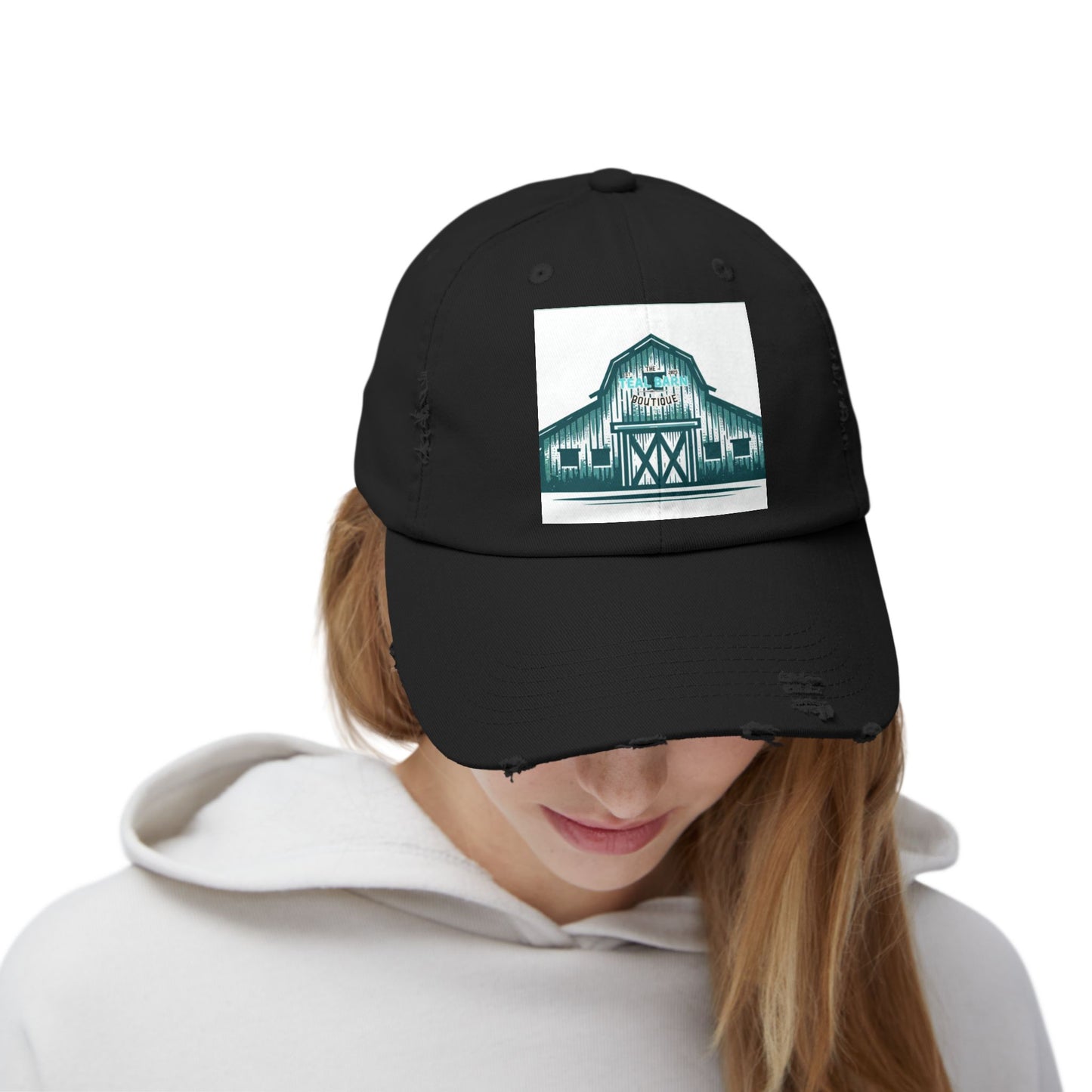 Teal barn logo cap