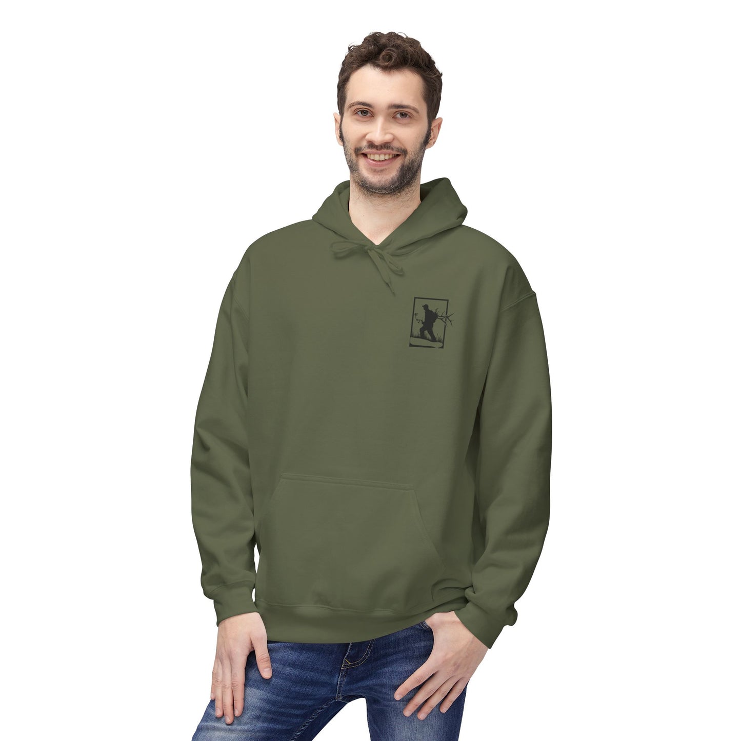Archery Elk hunter/ Fleece Hoodie