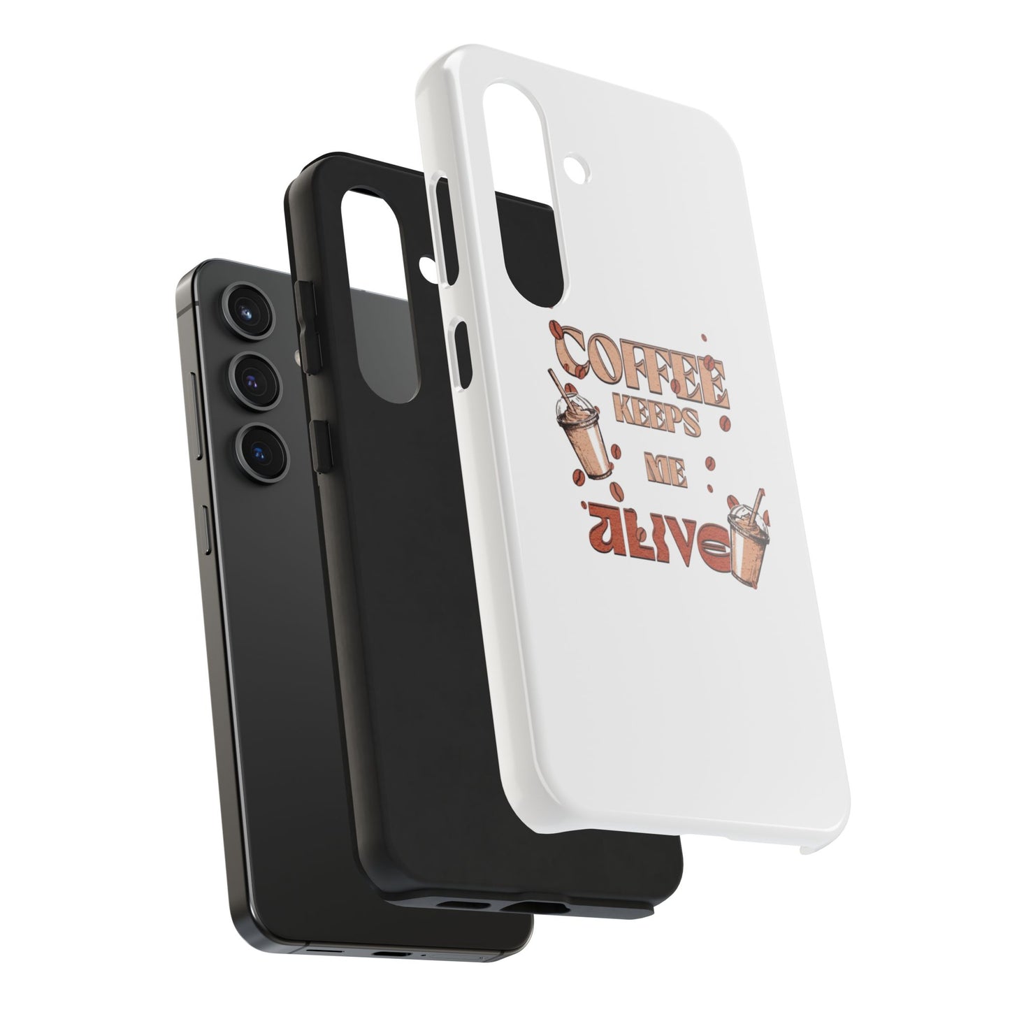 Coffee keeps me alive Phone Cases