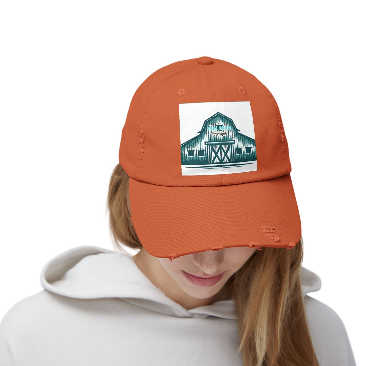 Teal barn logo cap