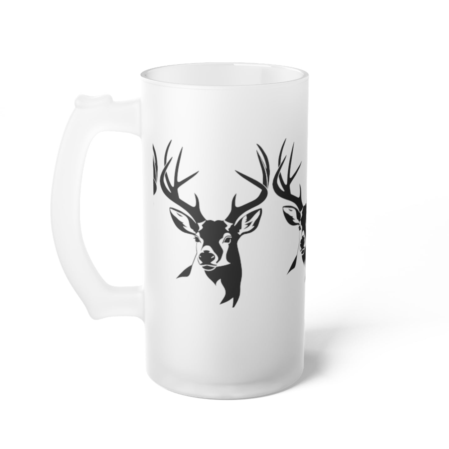 Buck Frosted Glass Beer Mug