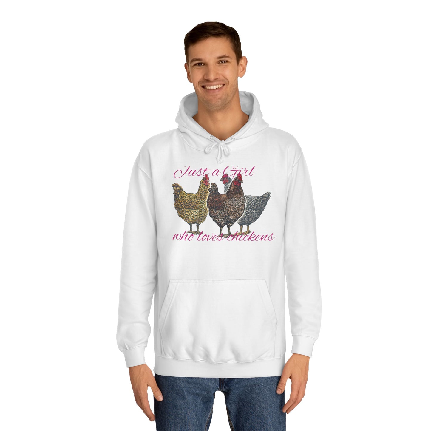 Girl who loves chickens Hoodie