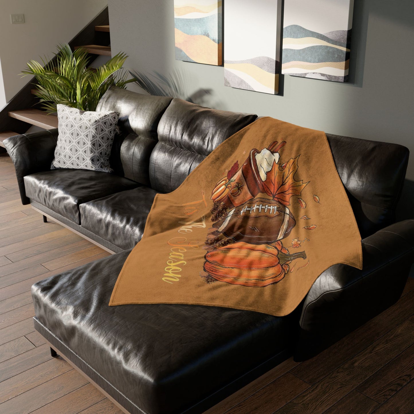 Tis the season/ fall Soft Polyester Blanket