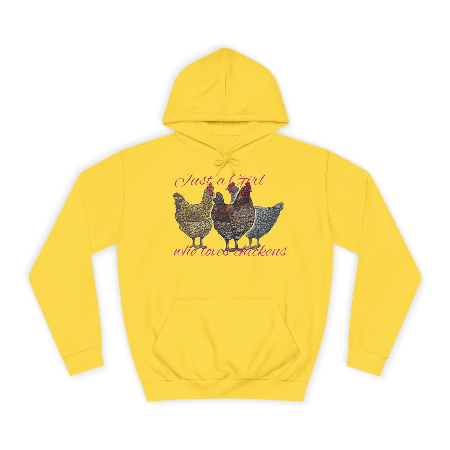 Girl who loves chickens Hoodie