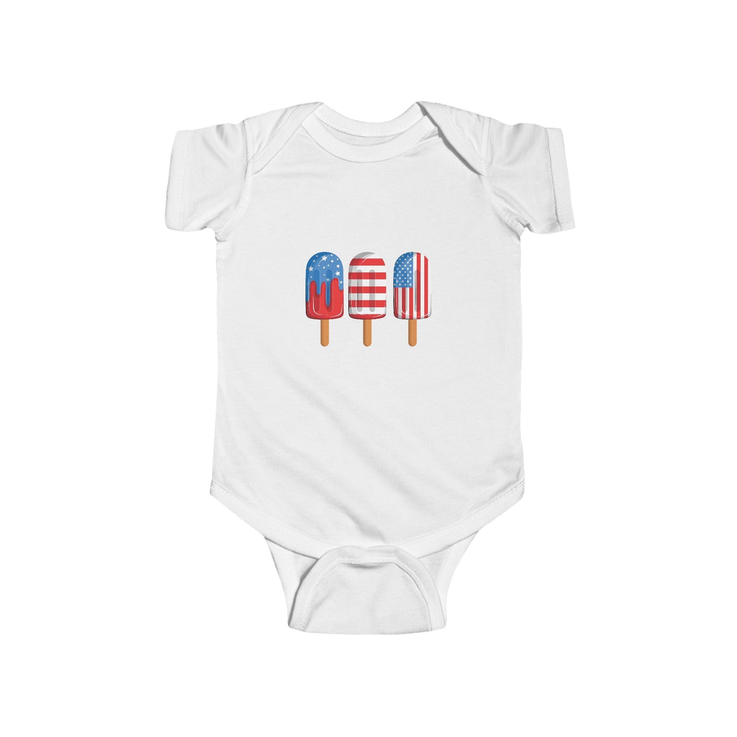 4th of July popsicle onesie