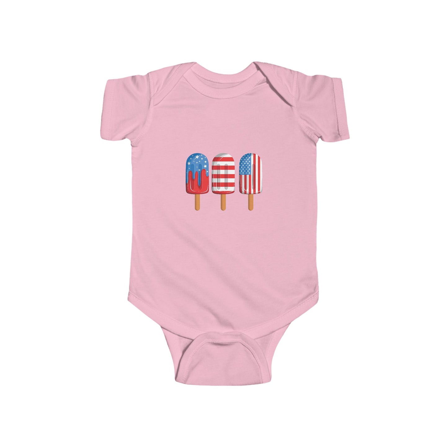 4th of July popsicle onesie