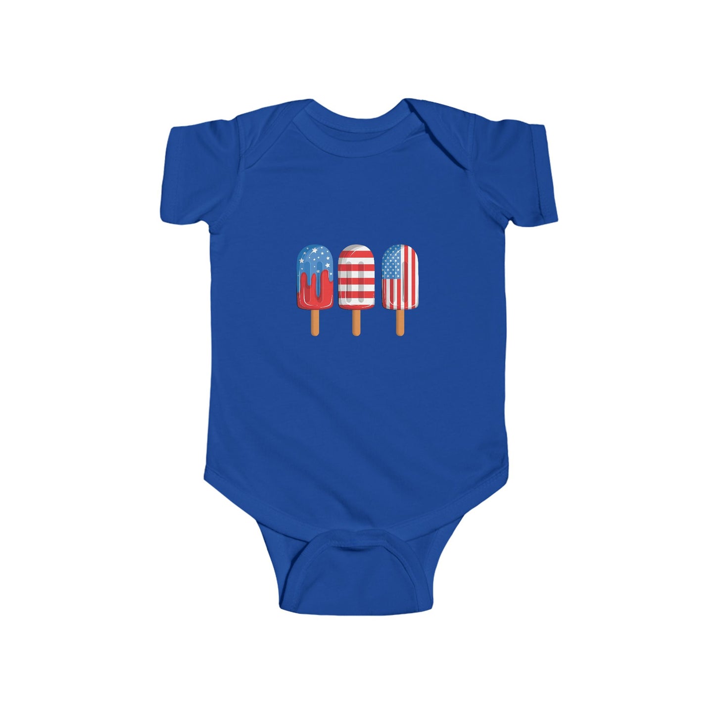 4th of July popsicle onesie