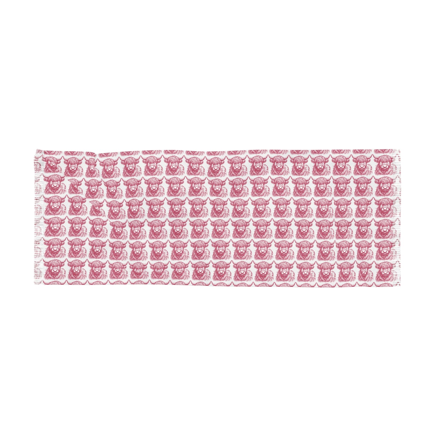 Pink cow scarf