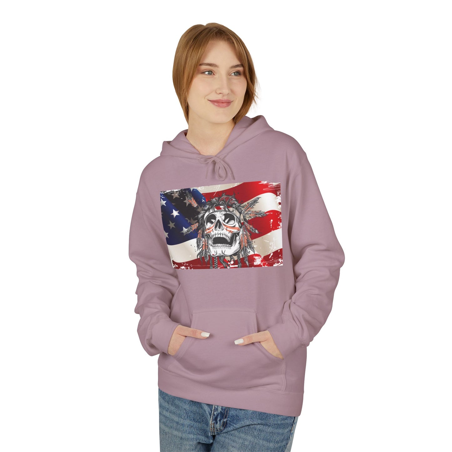 Flag and Skull Hoodie