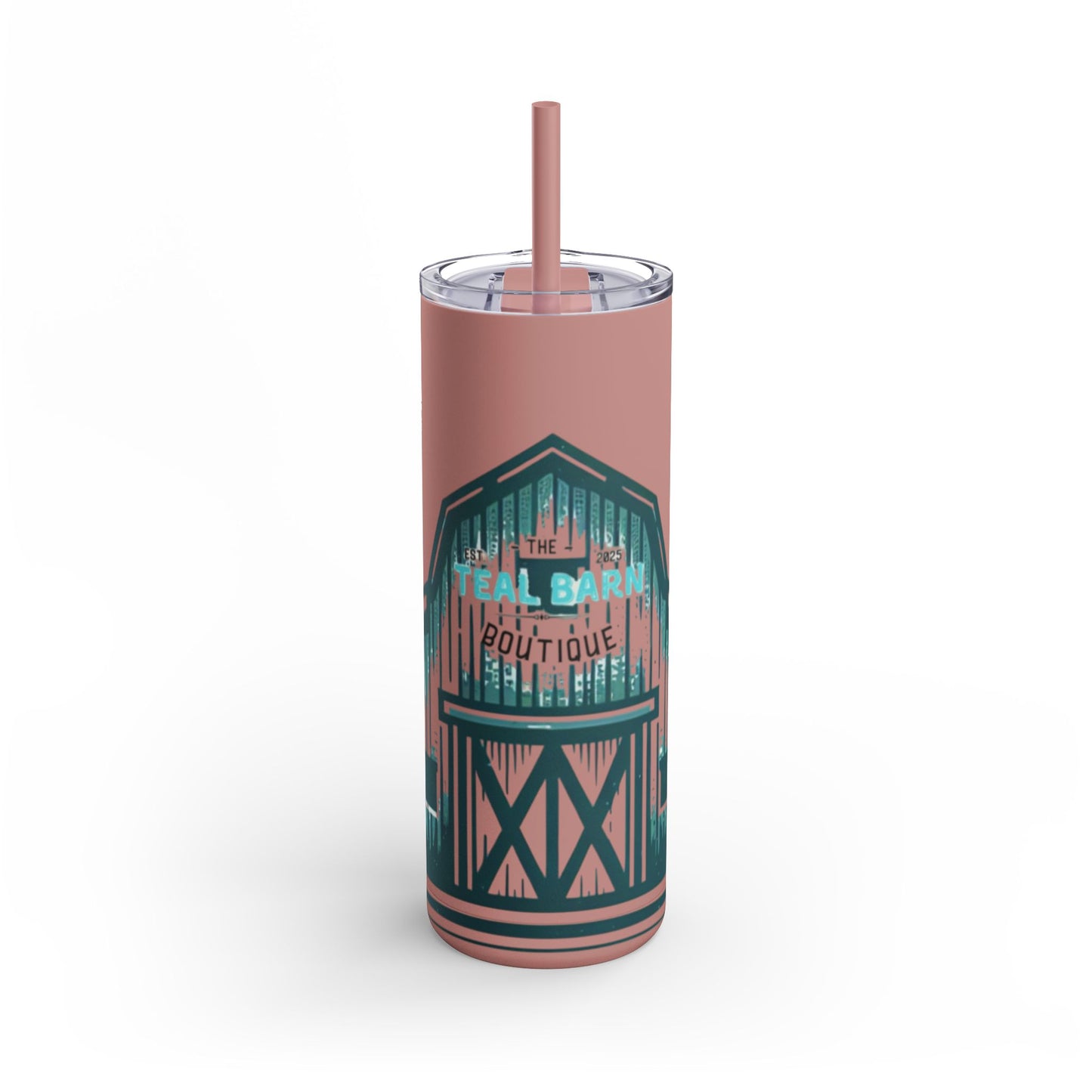 Teal Barn Tumbler, 20oz