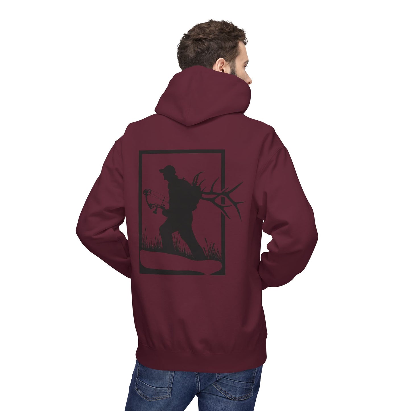 Archery Elk hunter/ Fleece Hoodie