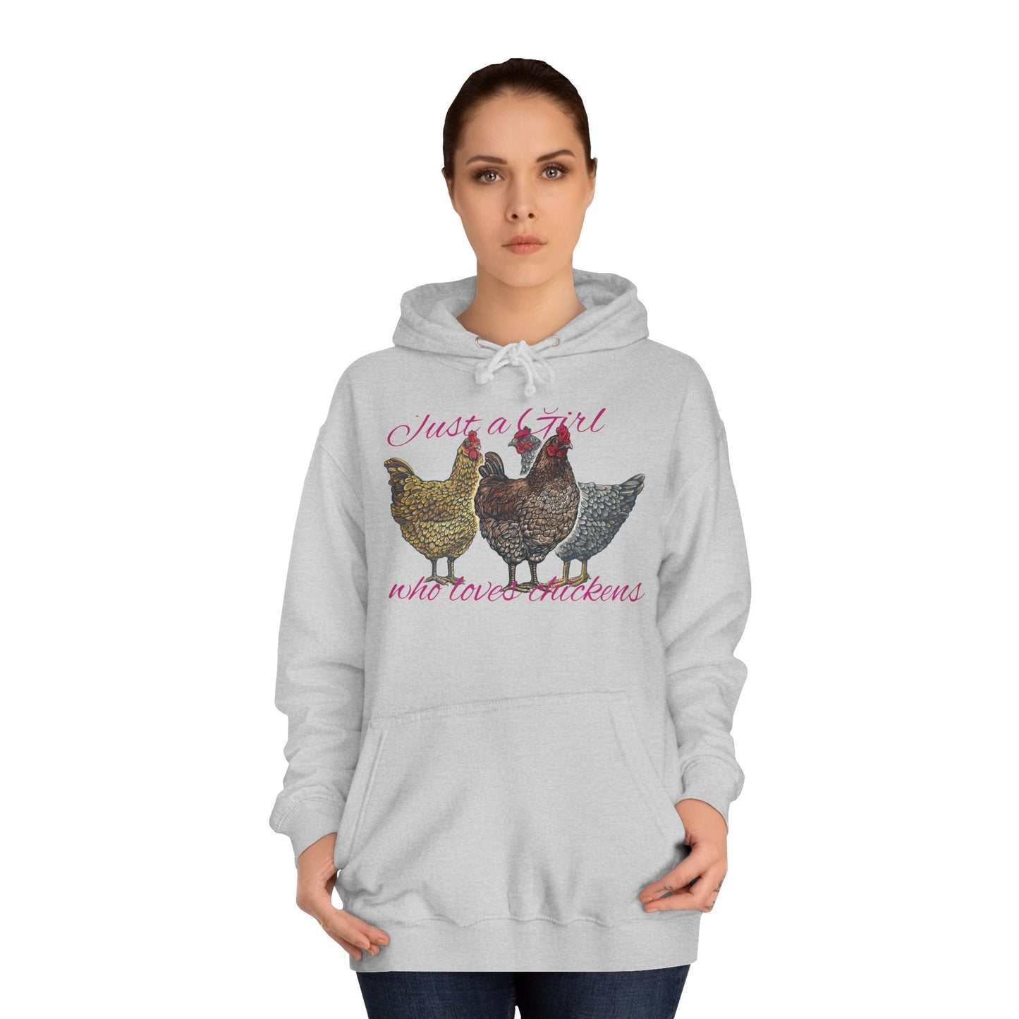 Girl who loves chickens Hoodie