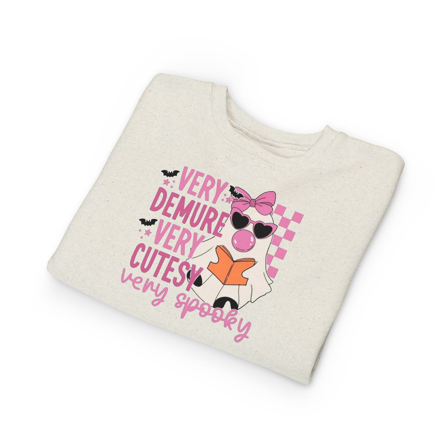 Very Demure, very spooky / Girls Toddler Sweatshirt