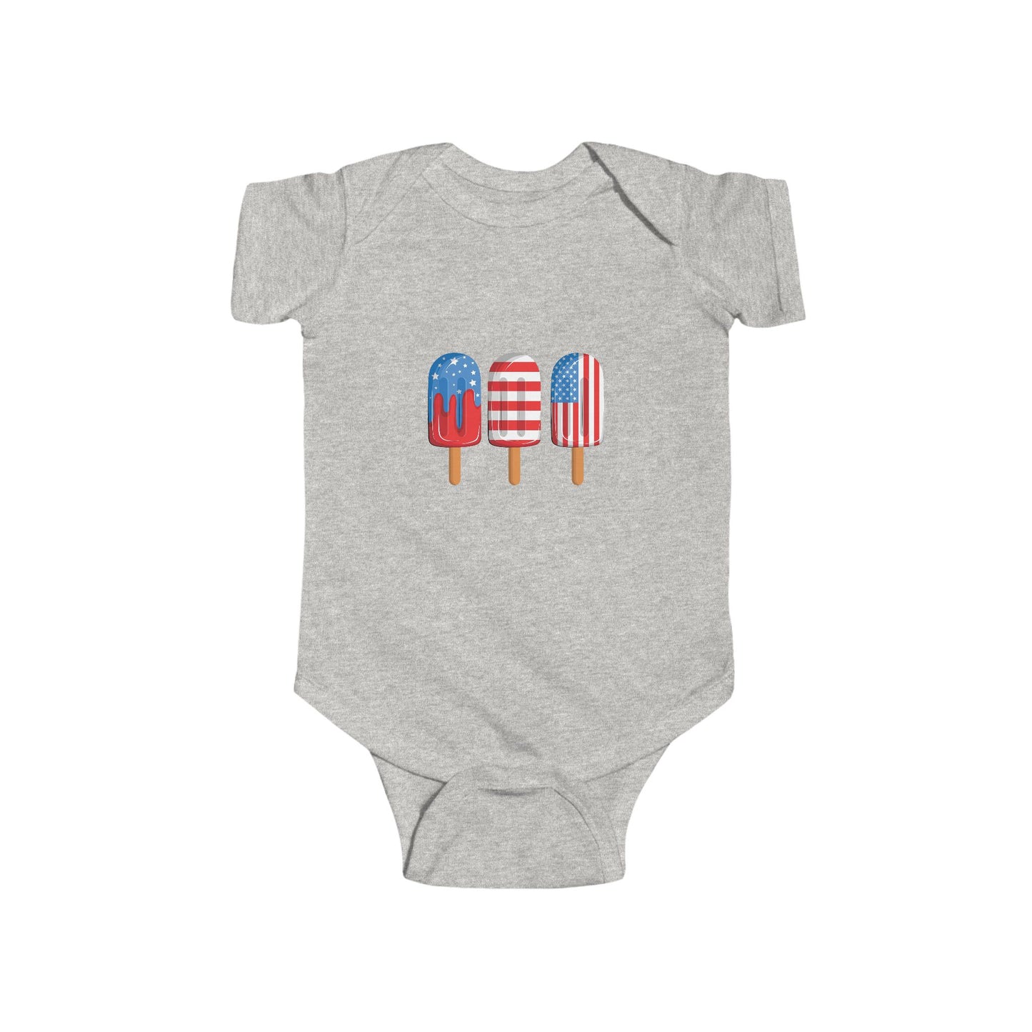 4th of July popsicle onesie