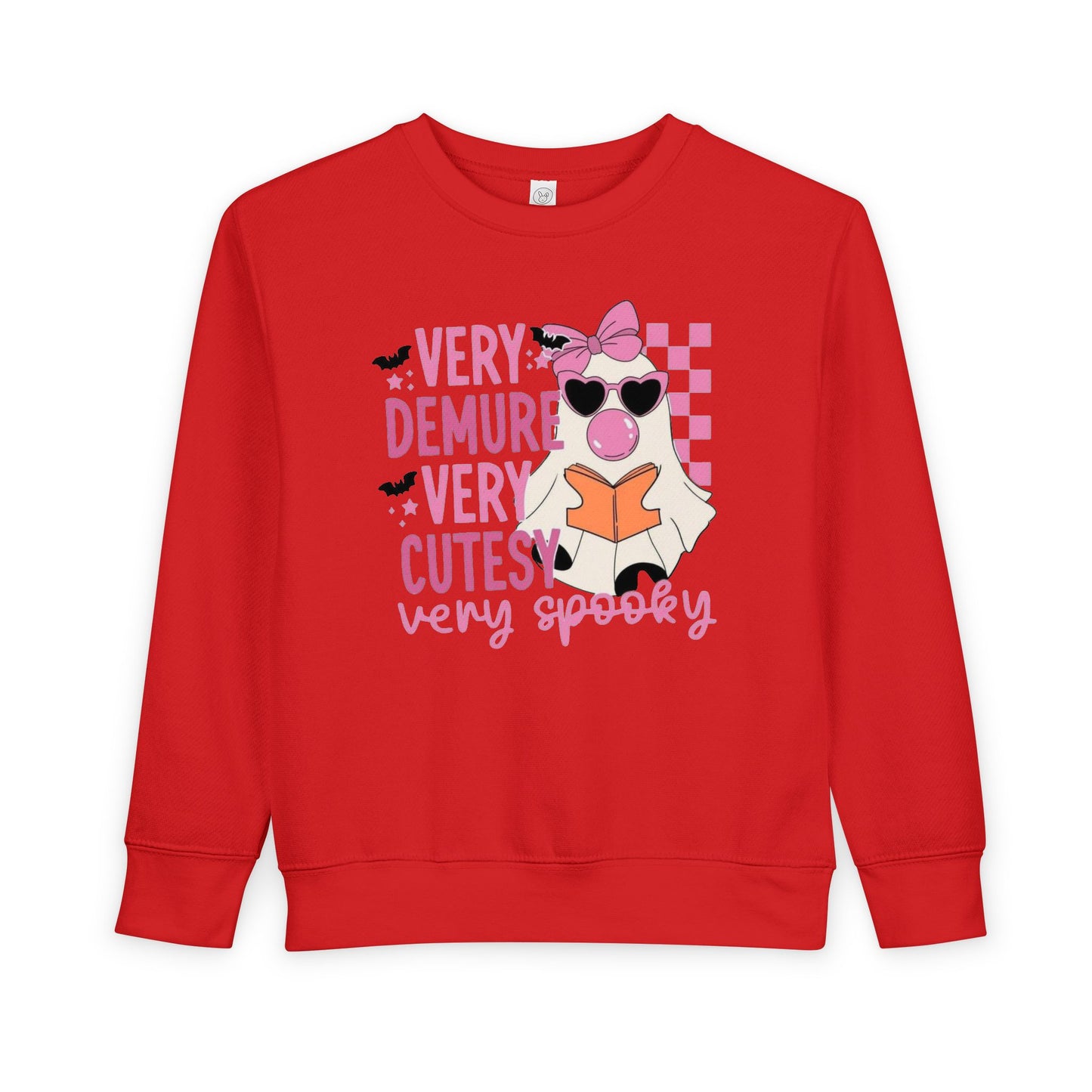 Very Demure, very spooky / Girls Toddler Sweatshirt