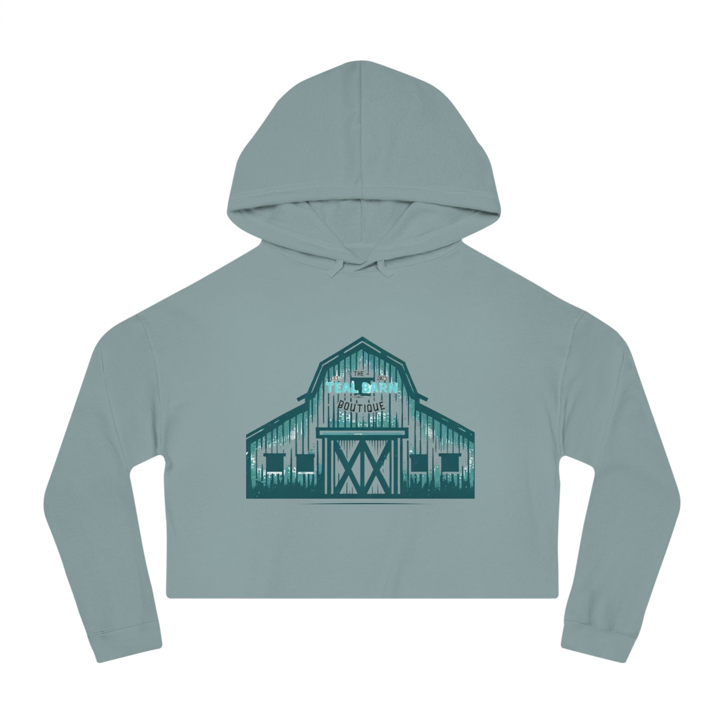 Teal Barn Boutique cropped hoodie