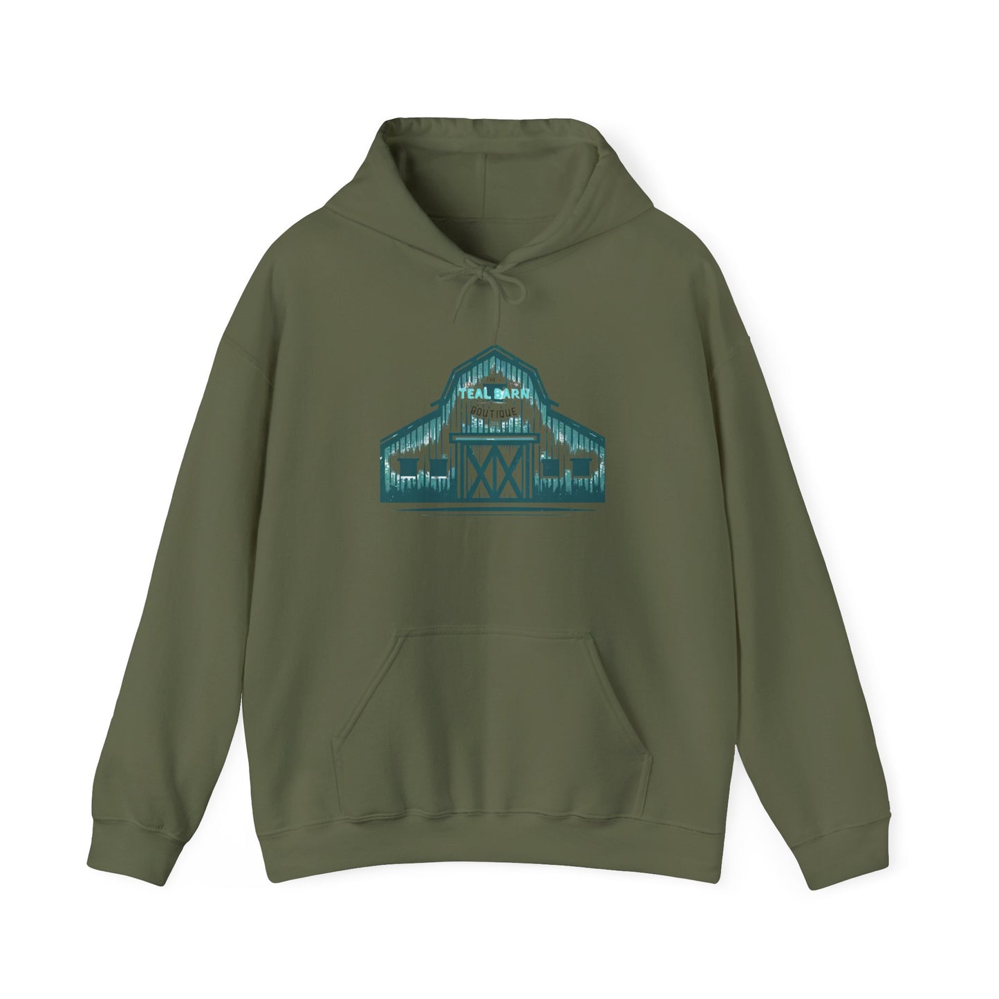 Teal Barn hoodie