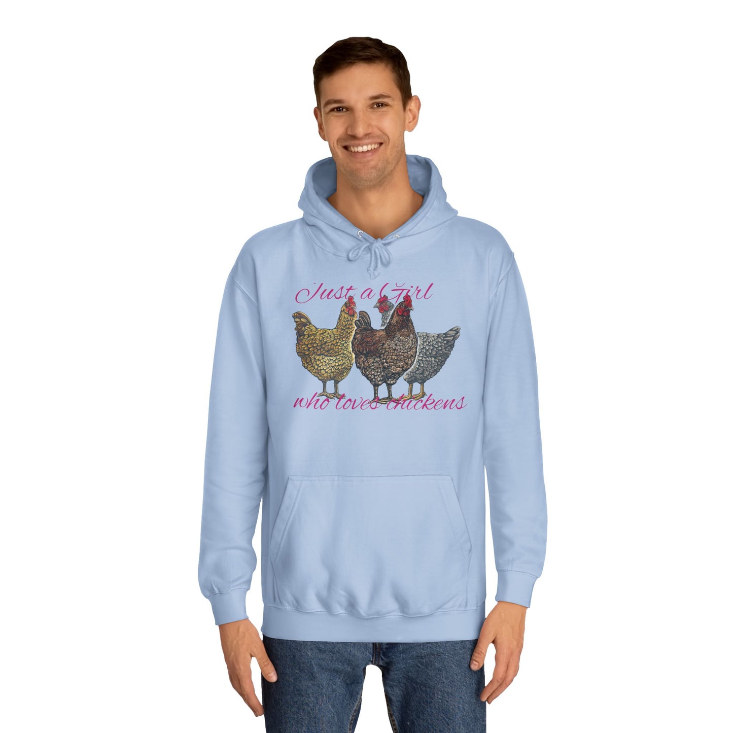 Girl who loves chickens Hoodie