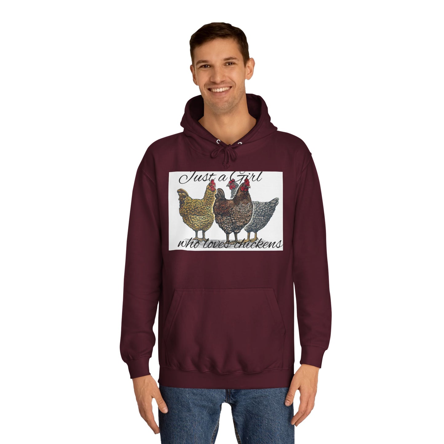Girl who loves chickens Hoodie
