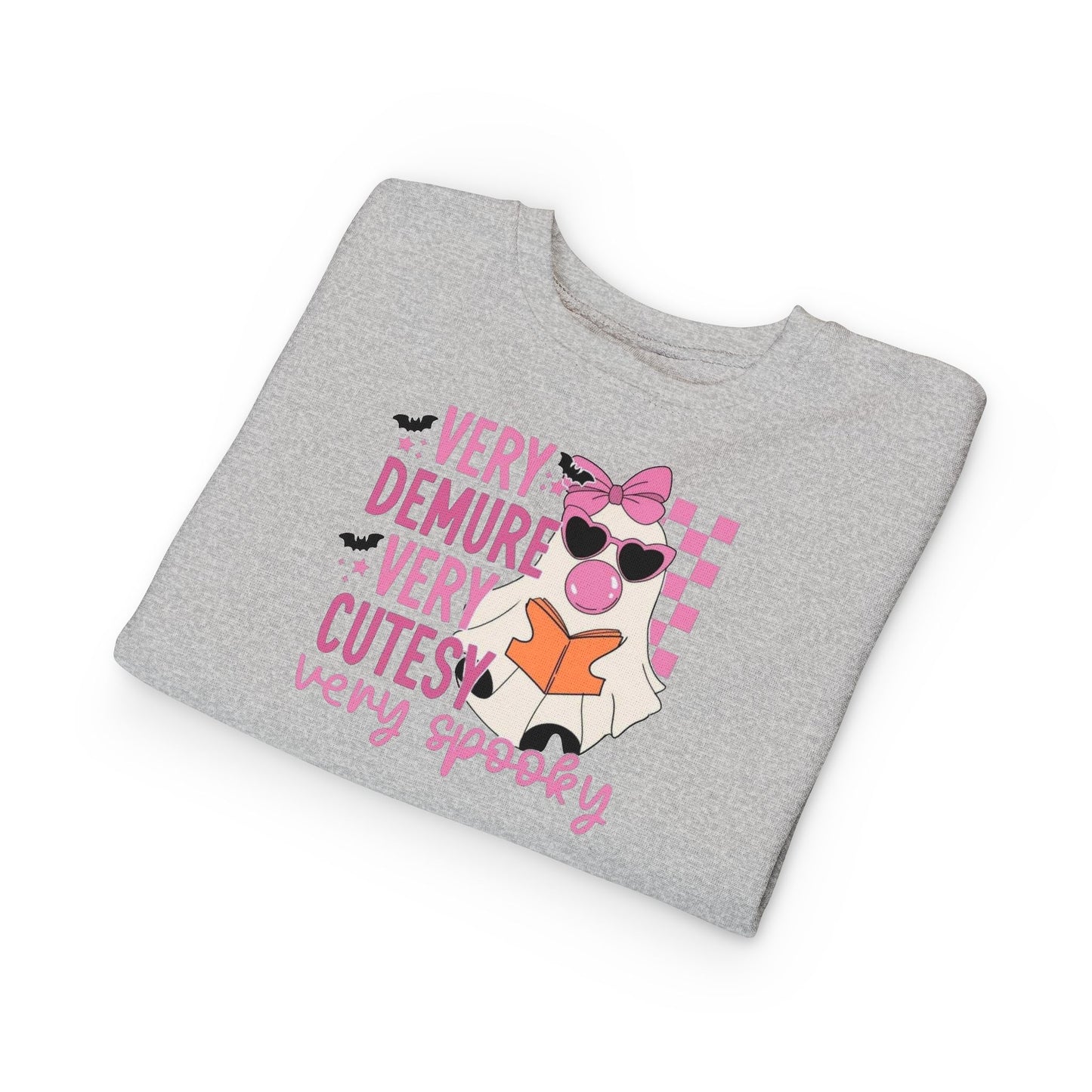Very Demure, very spooky / Girls Toddler Sweatshirt