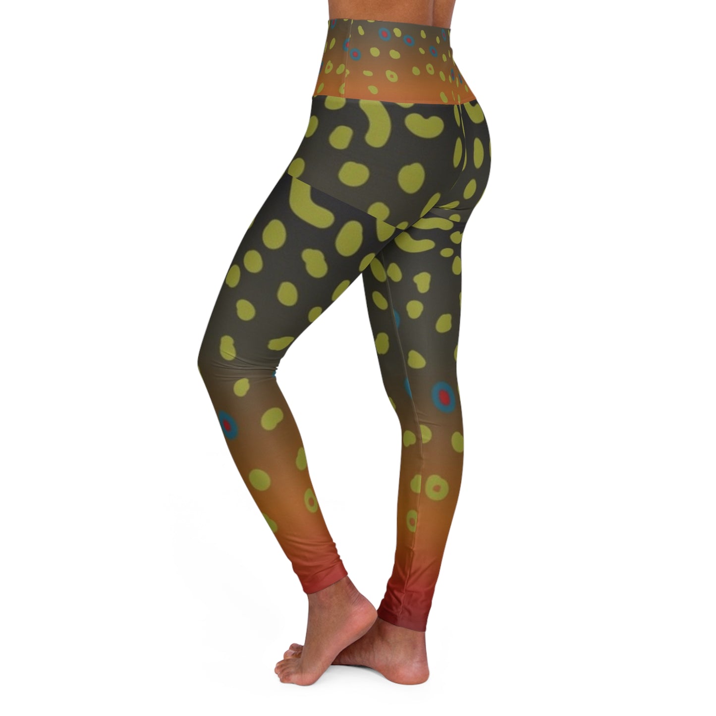Brook trout yoga leggings