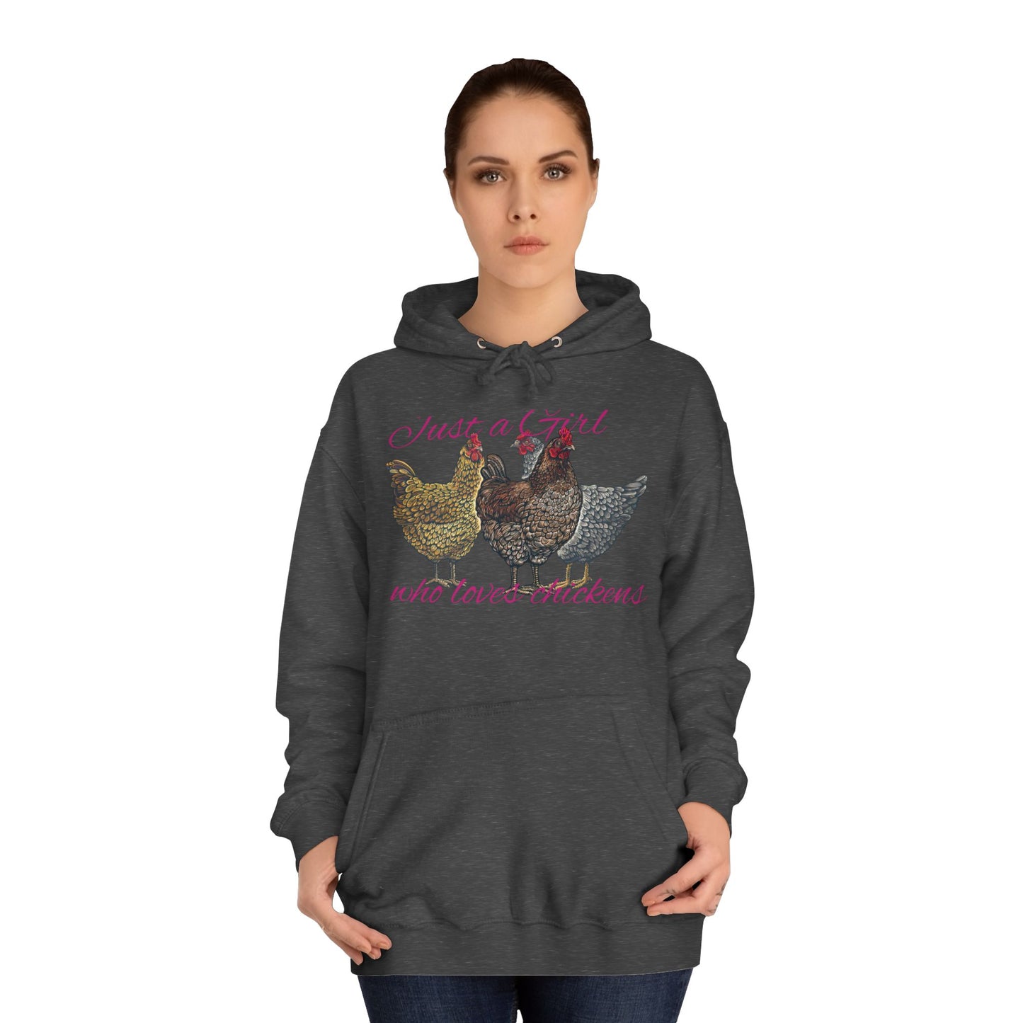 Girl who loves chickens Hoodie