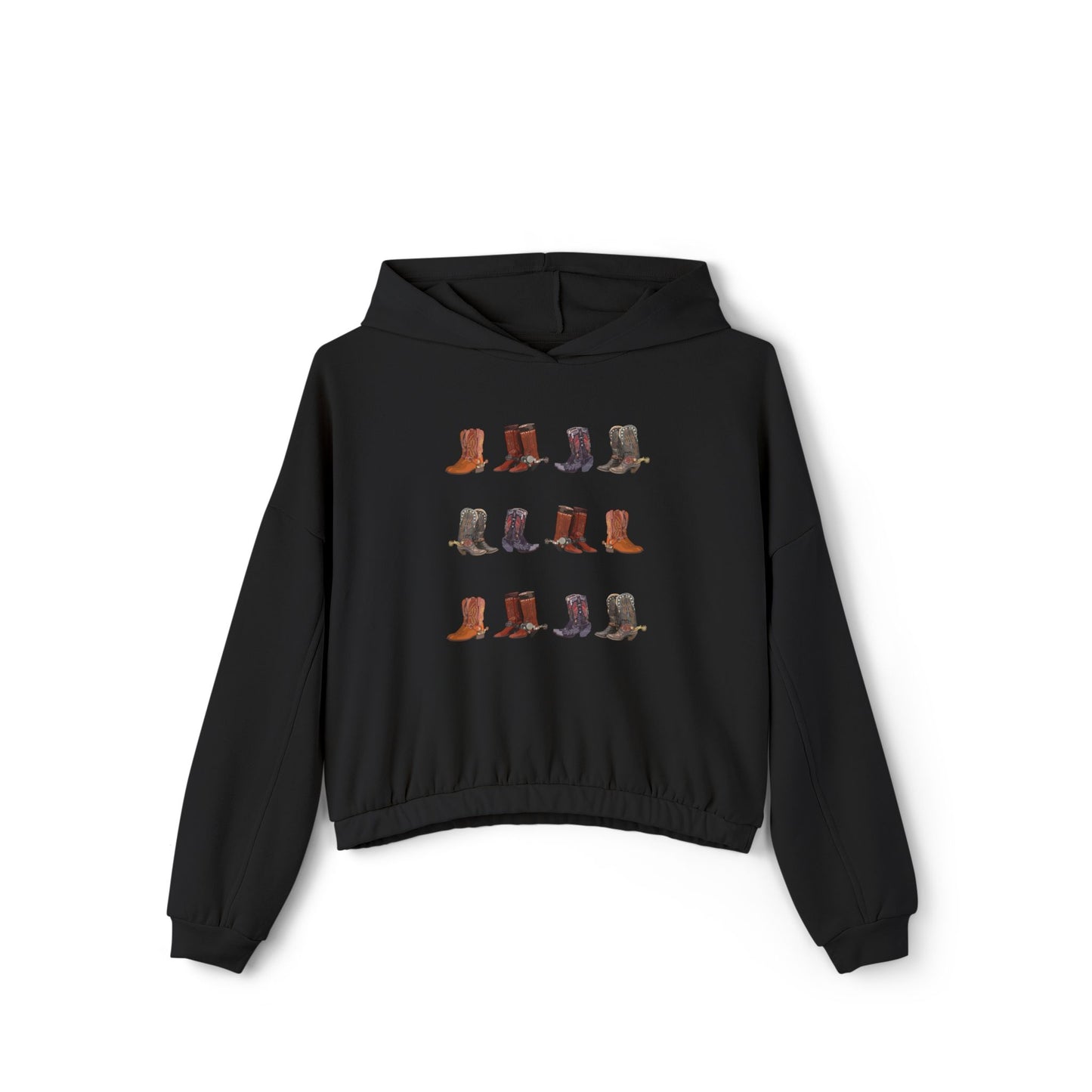 Boots with Spur/ Cinched Bottom Hoodie