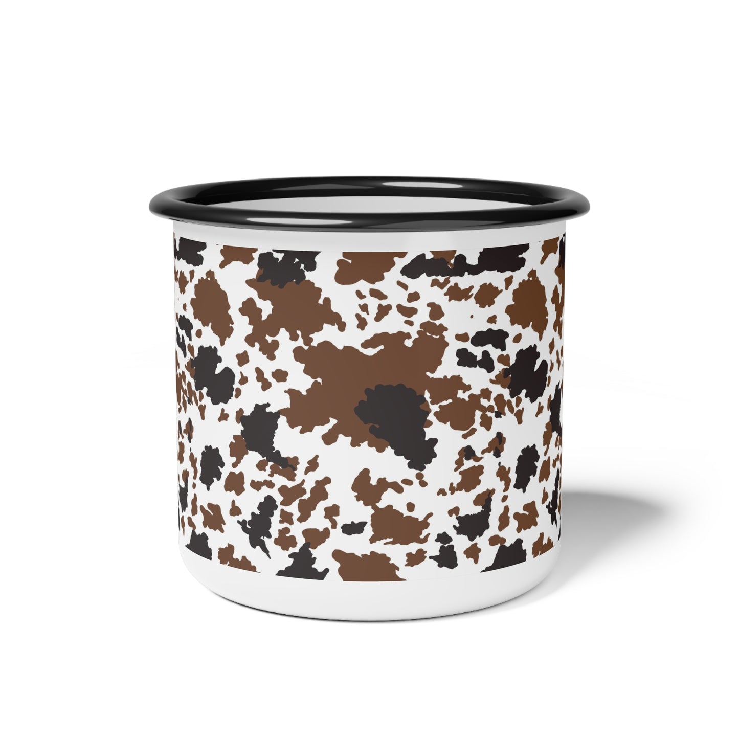 Cow hide-Enamel Camp Cup