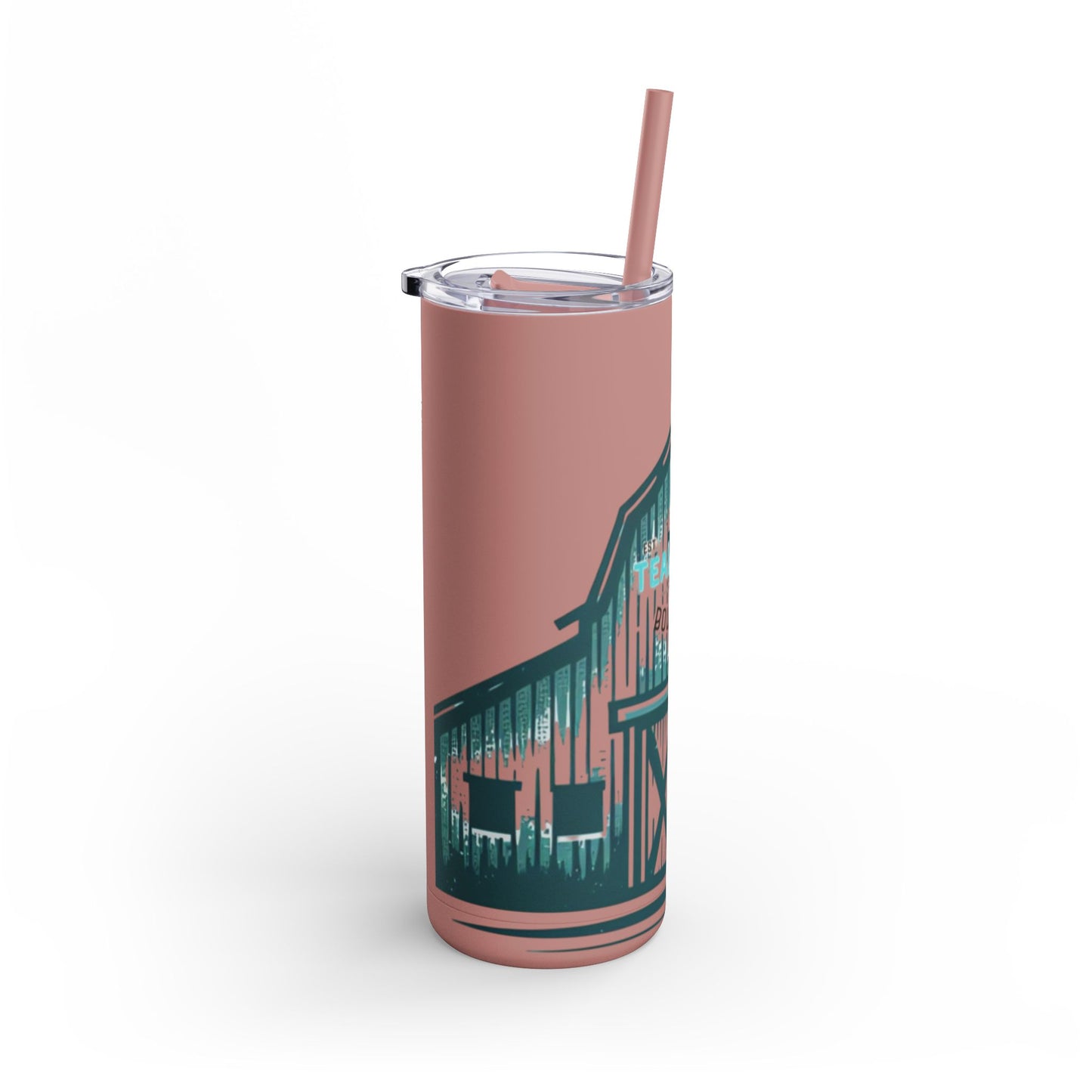 Teal Barn Tumbler, 20oz