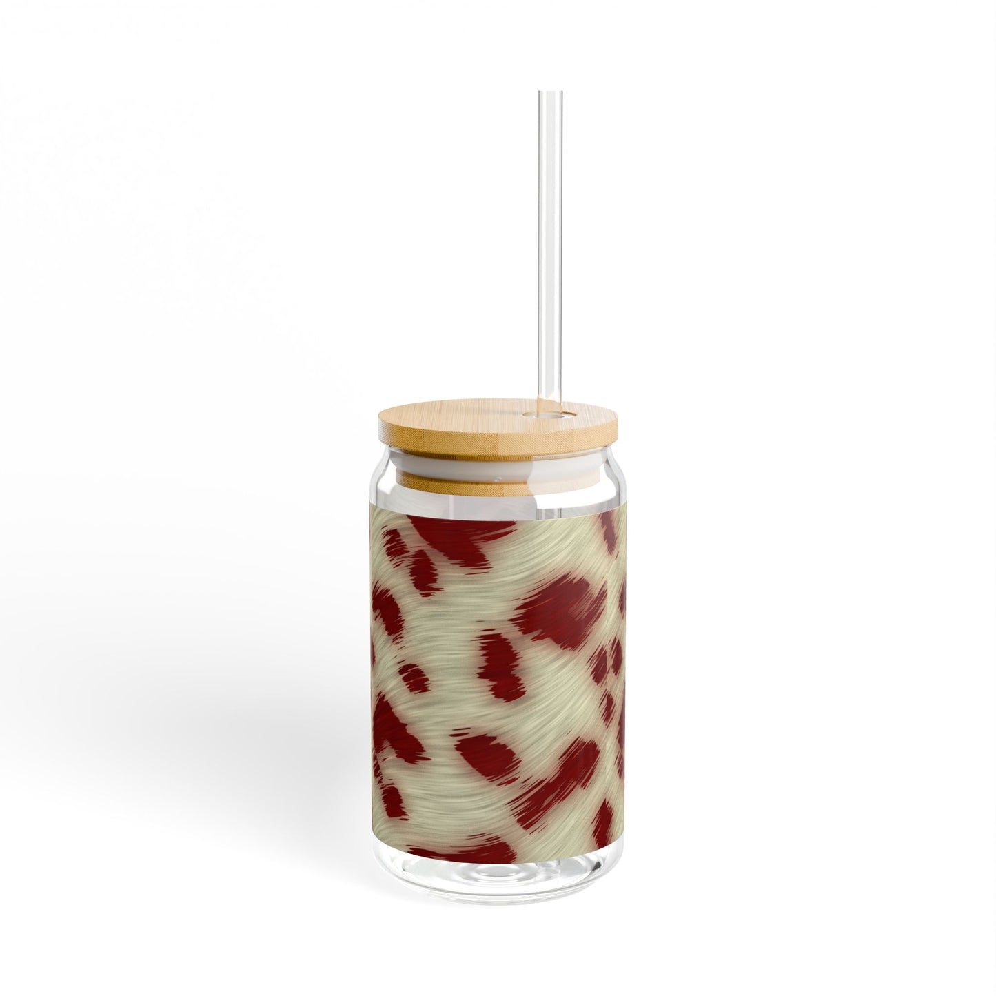 Cow hide Sipper Glass, 16oz