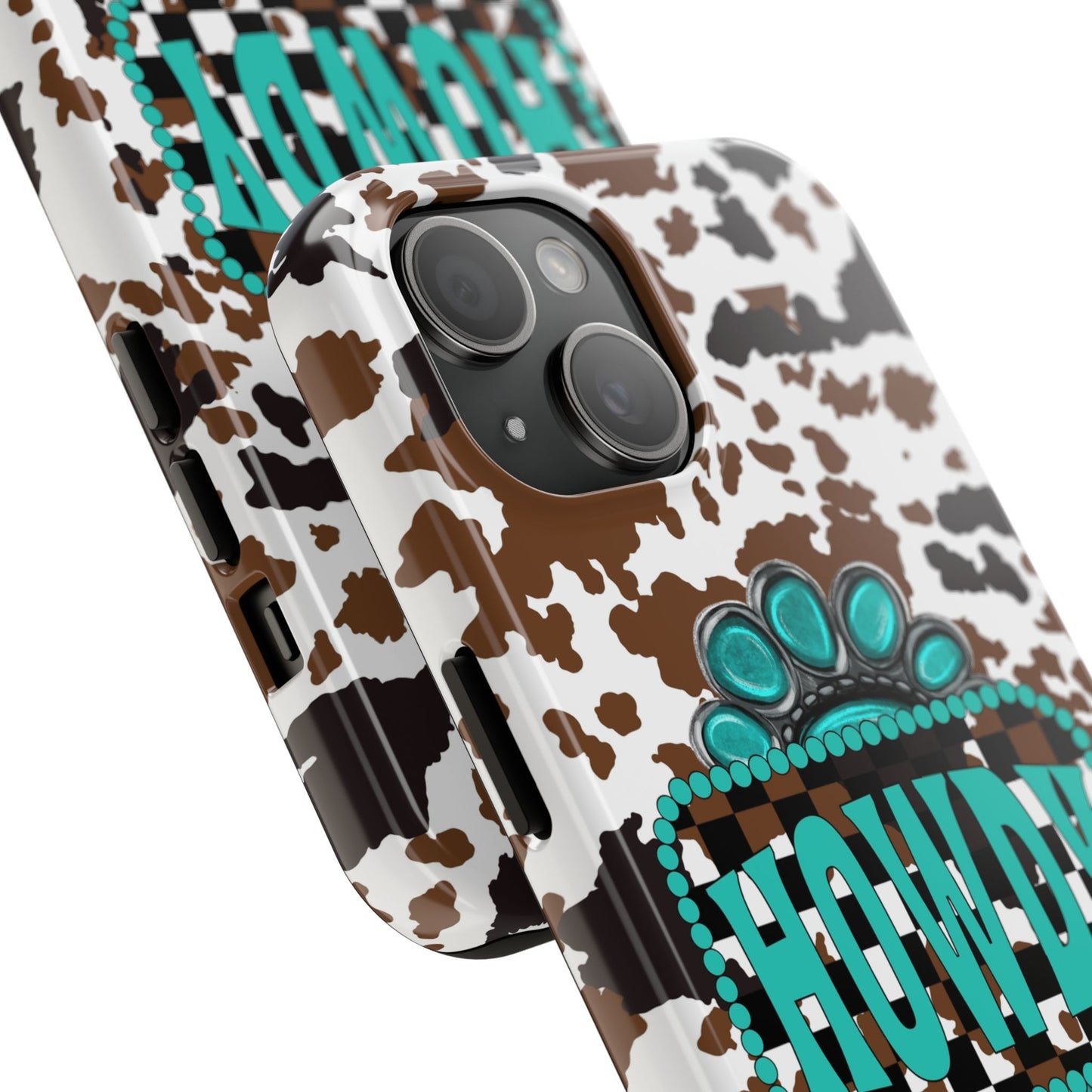 Howdy, cowhide/ Tough Phone Case