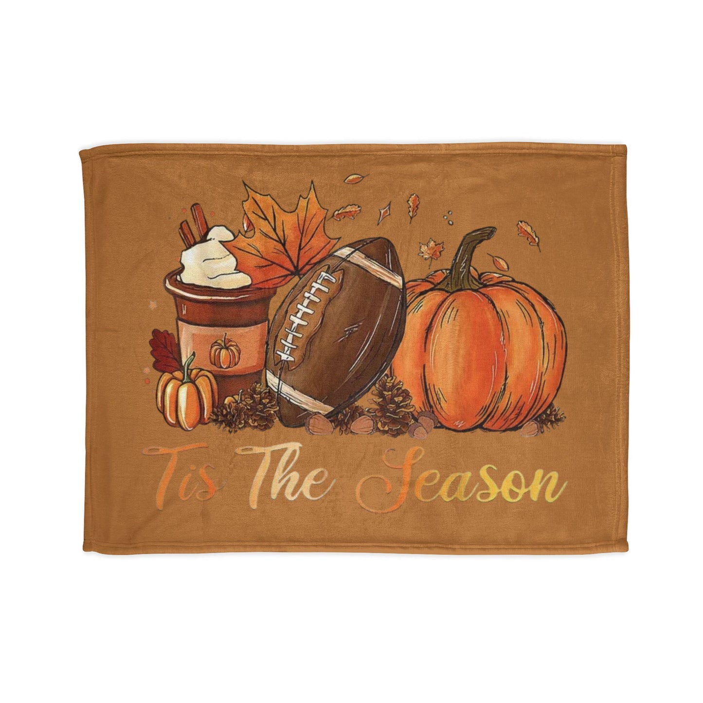 Tis the season/ fall Soft Polyester Blanket