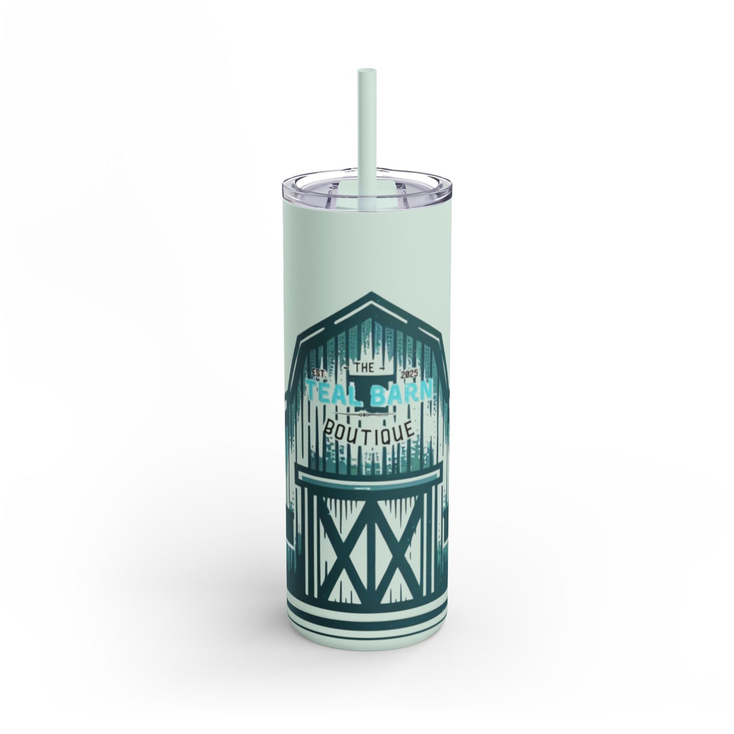 Teal Barn Tumbler, 20oz