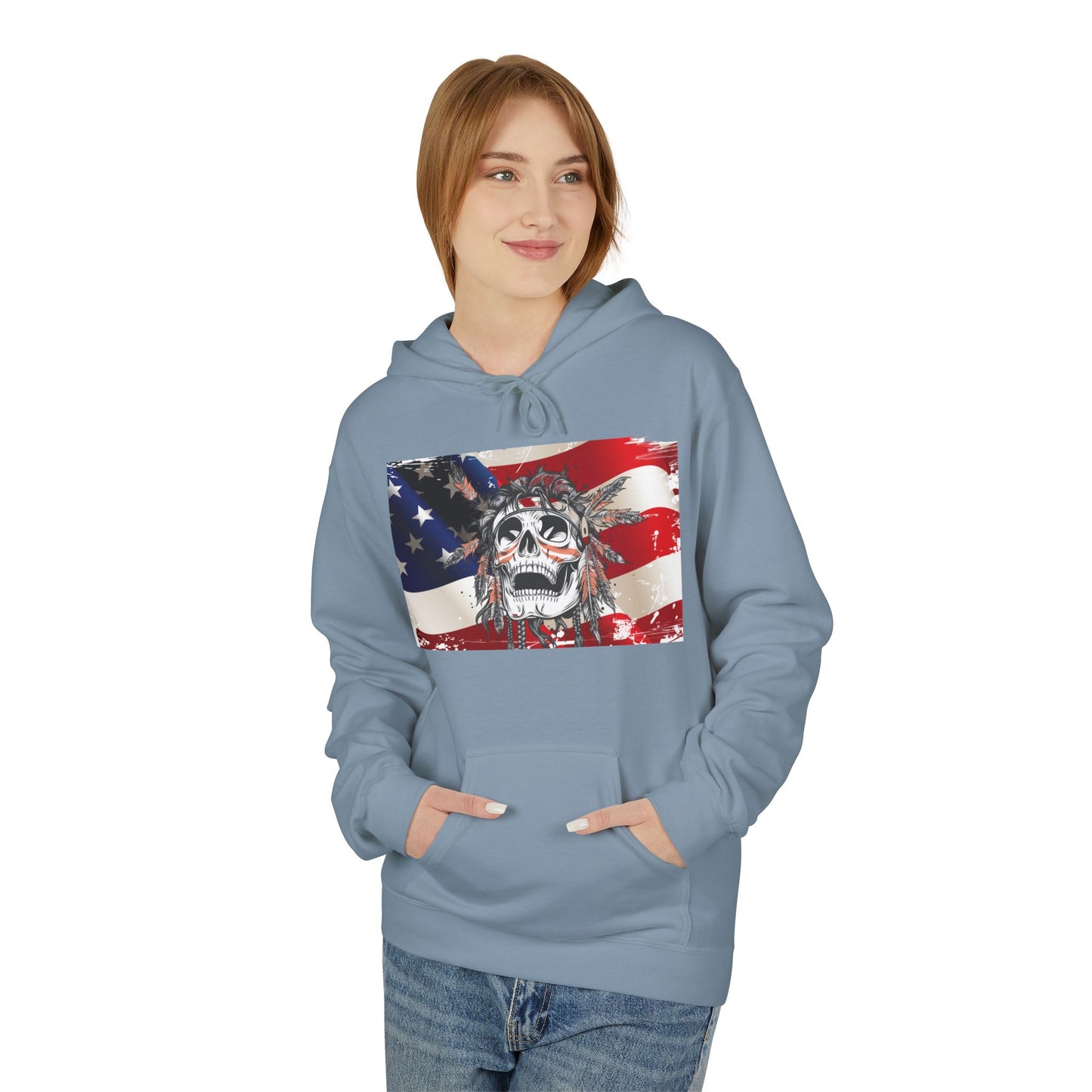 Flag and Skull Hoodie