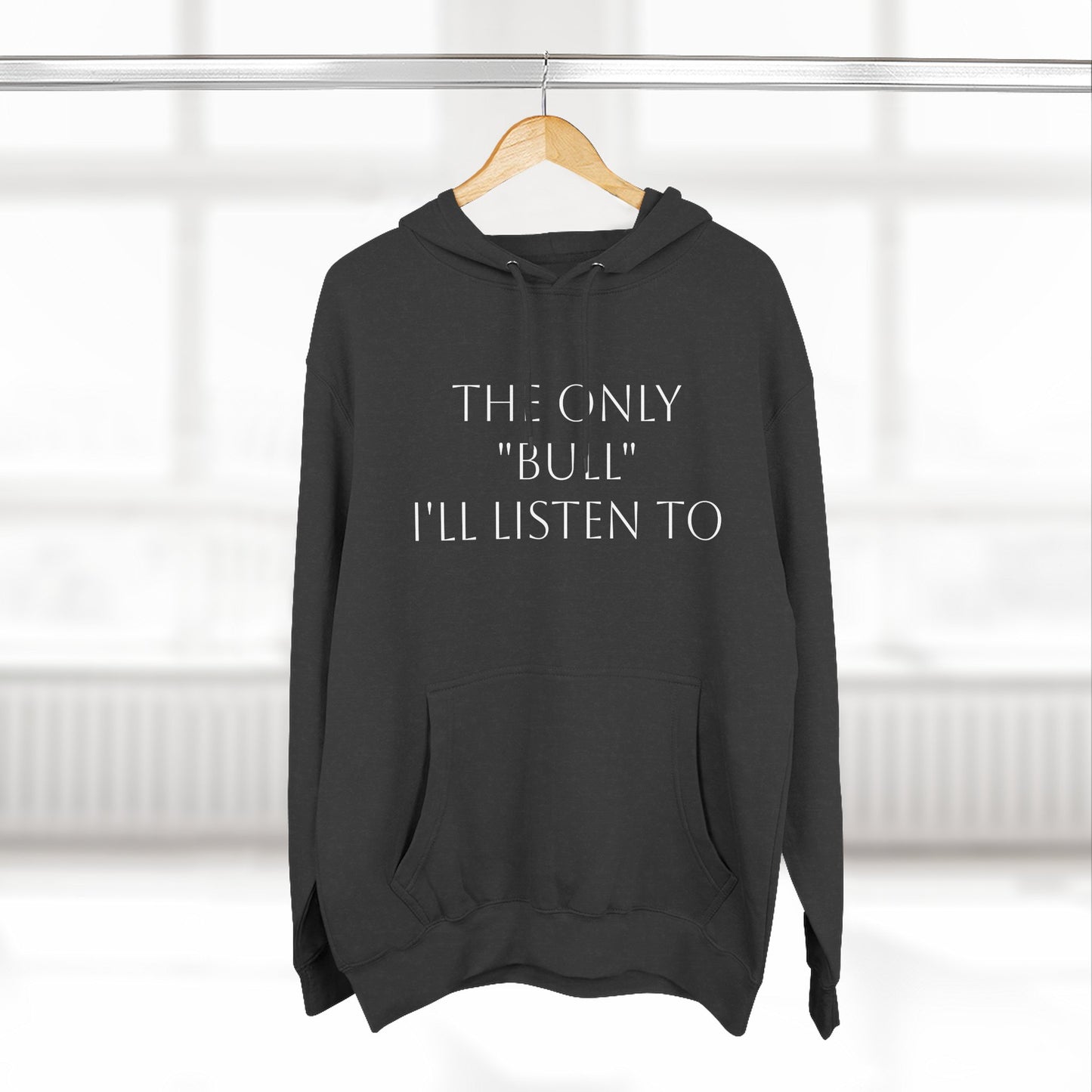 Only Bull-Three-Panel Fleece Hoodie